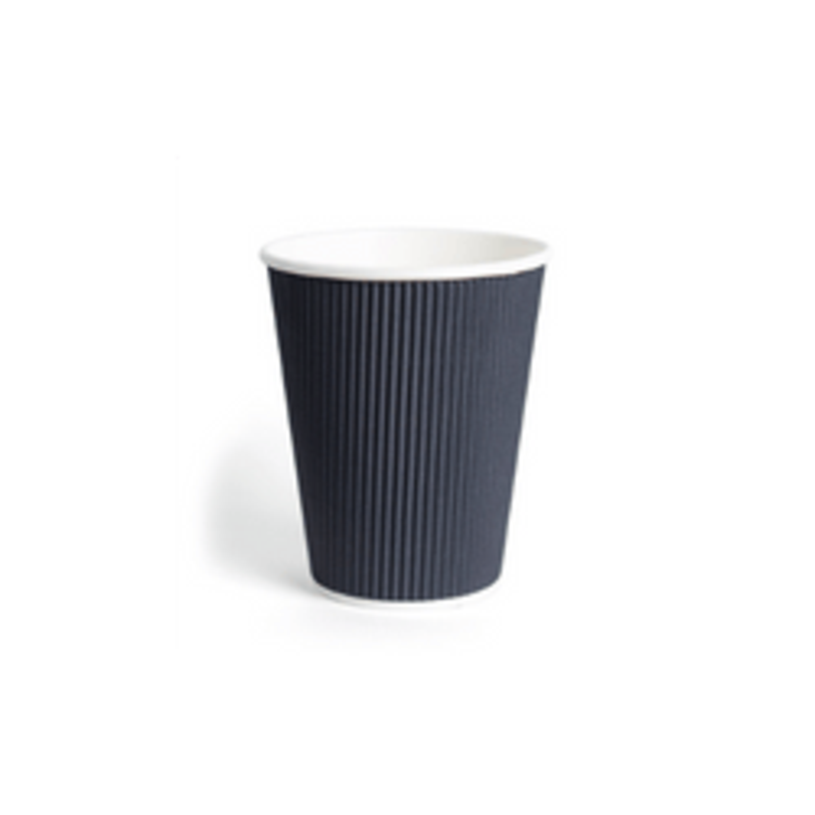 Coffee Cups Ripple Black 12oz
