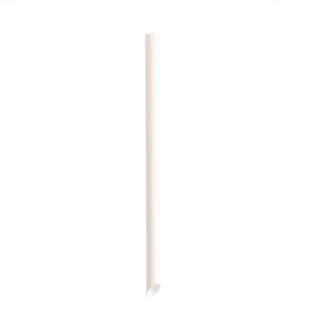 Paper straw Bubble White - jumbo