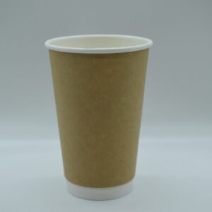 16oz Coffee Cup double Wall craft brown