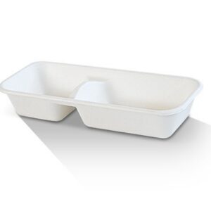 TR2 - 2 Compartment Tray 1/2 Box