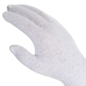 Poly COTTON knitted gloves XS